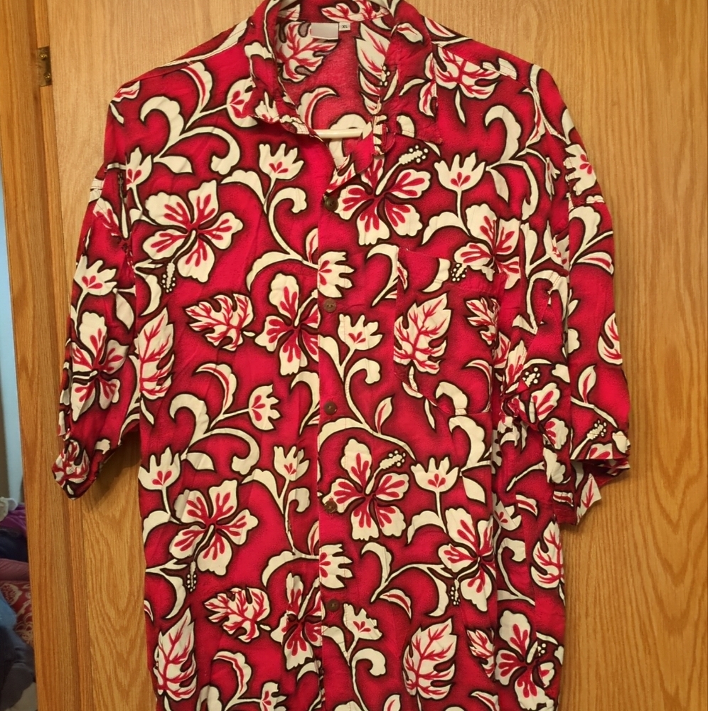Island Planet Hawaiian mens shirt size extra large